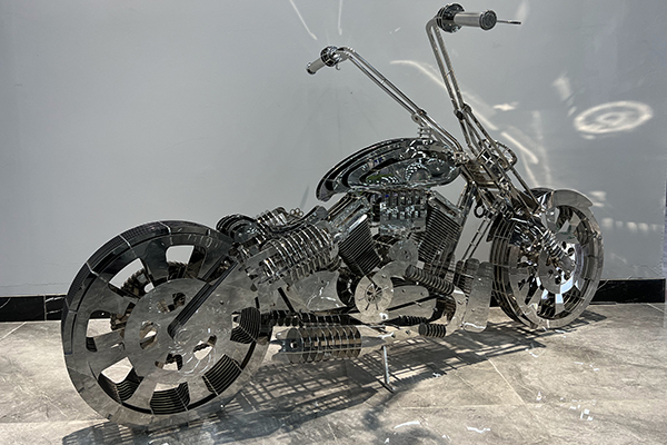 motocycle sculpture